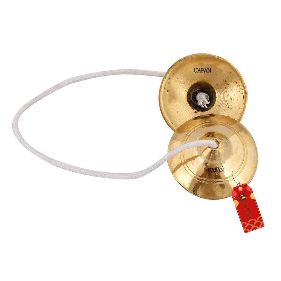 Uapan Brass Manjeera Hand Cymbal Pair 3 Inches