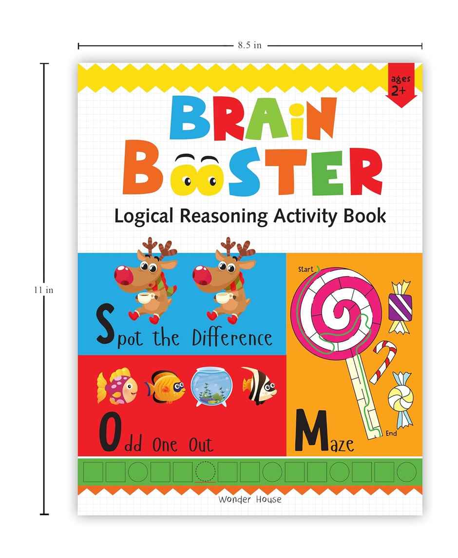 Preschool Activity Book- Brain Booster - Logical Reasoning Activity Book for Kids