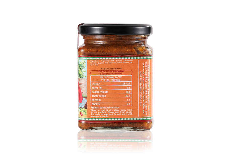 The Little Farm Co. Mixed Gobhi Gajar Shalgum Pickle | Achaar | Made With Jaggery