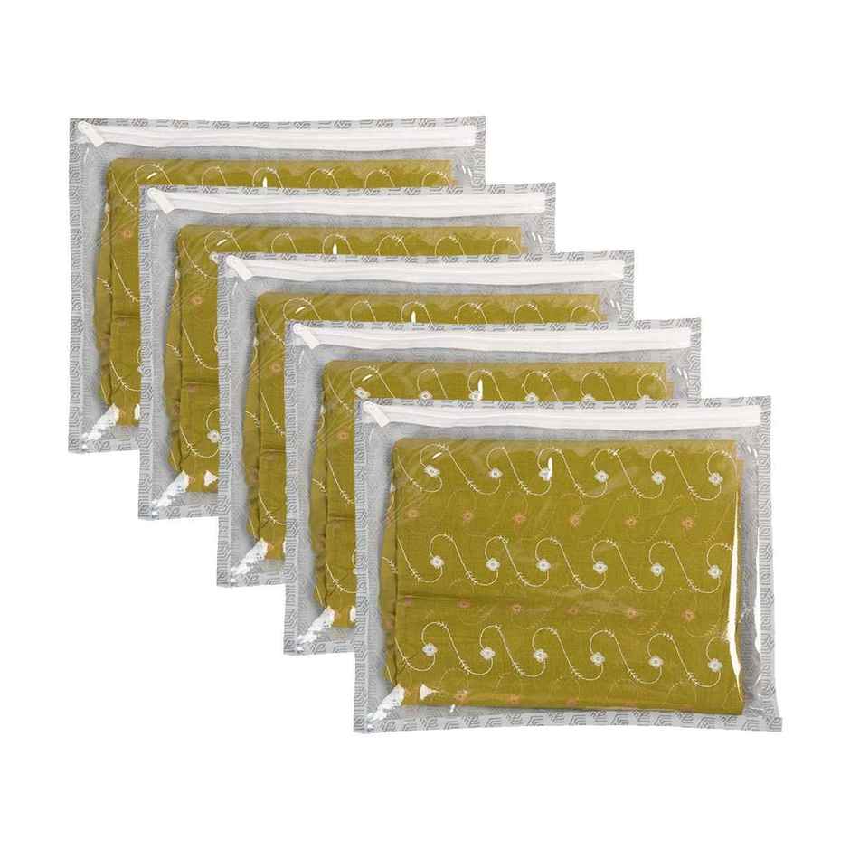 Homestrap Transparent Single Saree Cover | Pack of 5