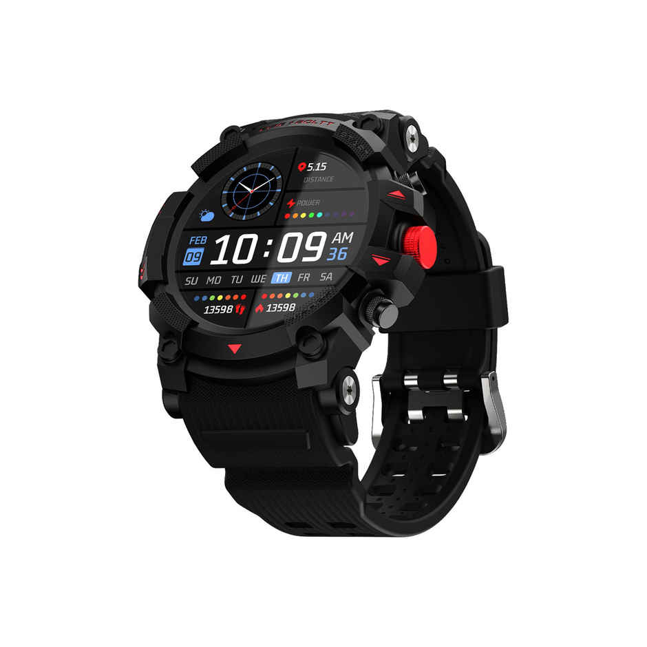 Fire-Boltt Expedition Smartwatch | 1.39" Display | BT Calling - Black