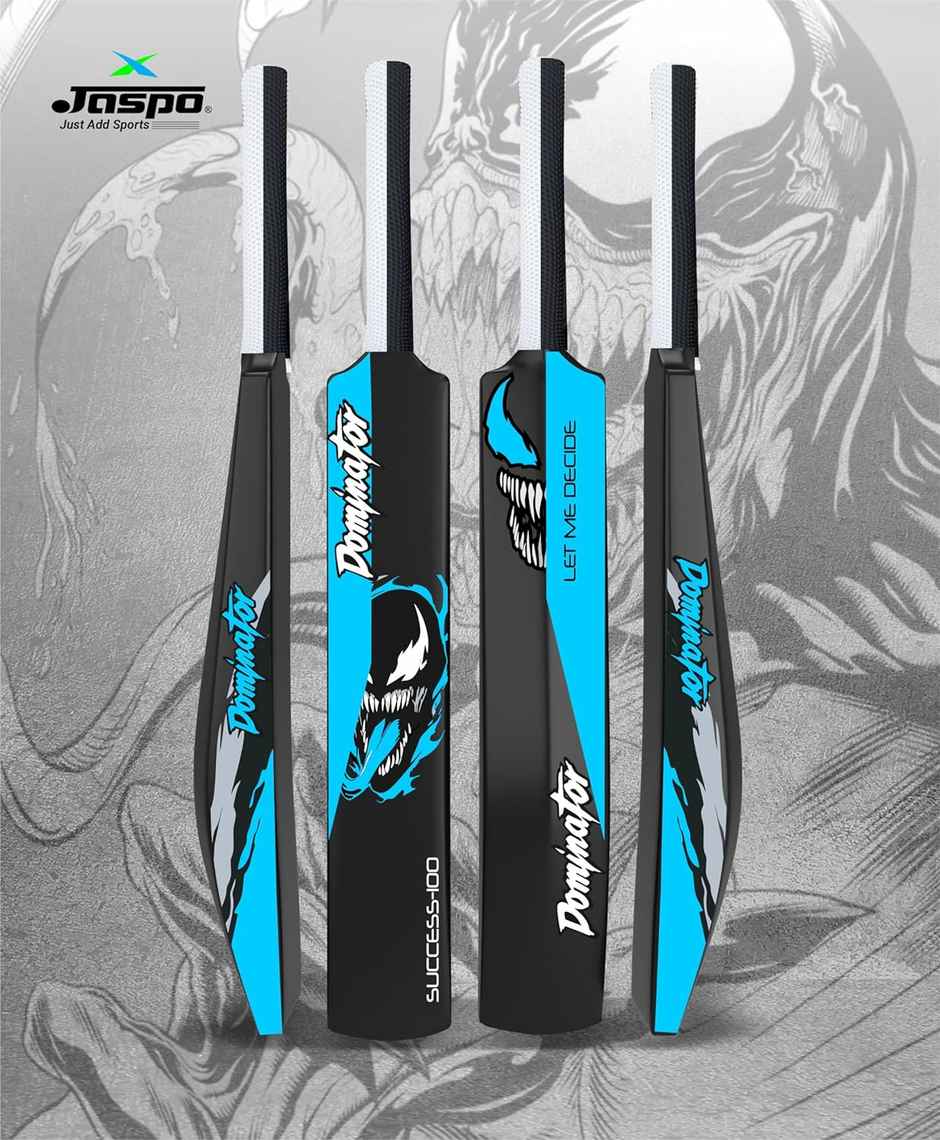 Jaspo Dominator Venom Edition 34 Inch Plastic Cricket Bat With Octopus Grip & Tennis Ball