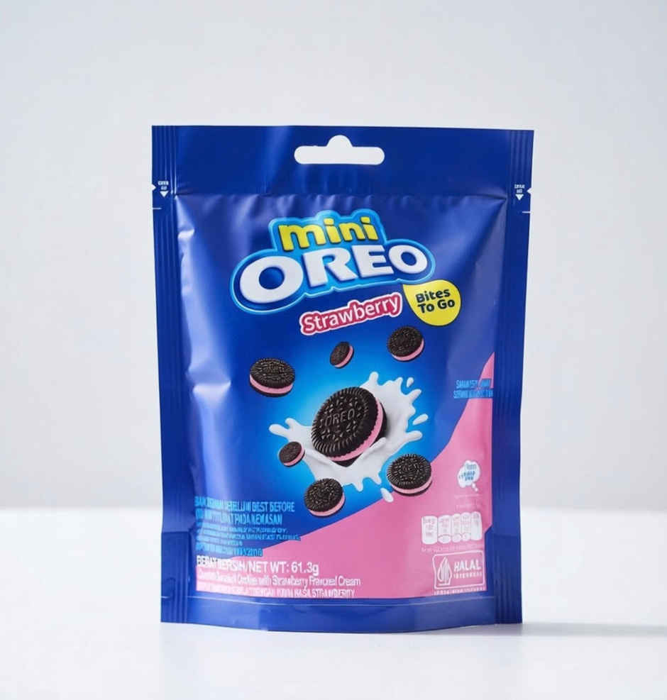 Oreo Mini Strawberry Flavoured Cream Biscuits