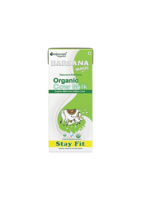 Sanjeevani Organic Skimmed Cow Milk UHT |Tetra pack