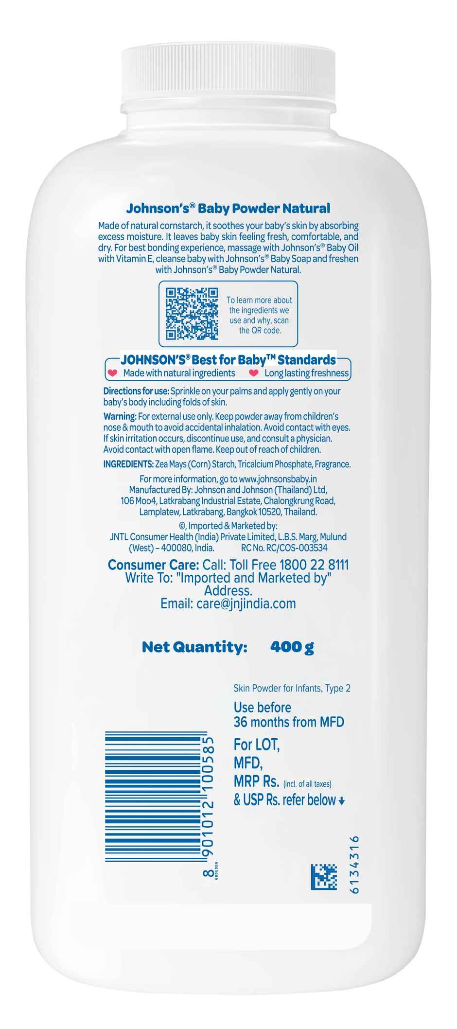 Johnson's Baby Powder Natural