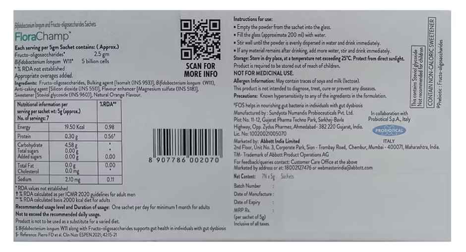 FloraChamp Orange Sachet