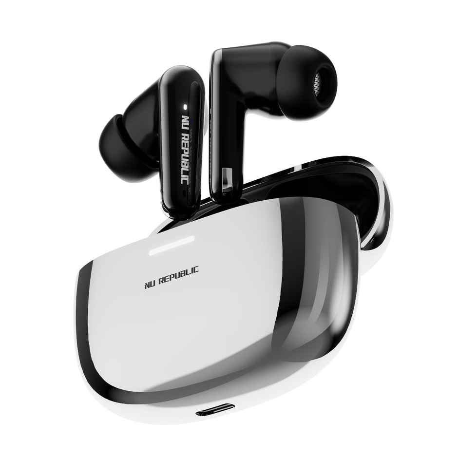Nu Republic Epic X4 With 52 Hrs Playtime Tws Earbuds | Silver | Black