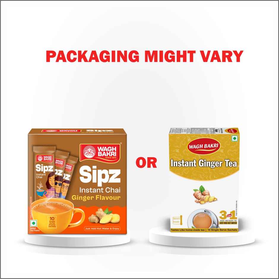 Wagh Bakri Ginger Tea Premix Combo