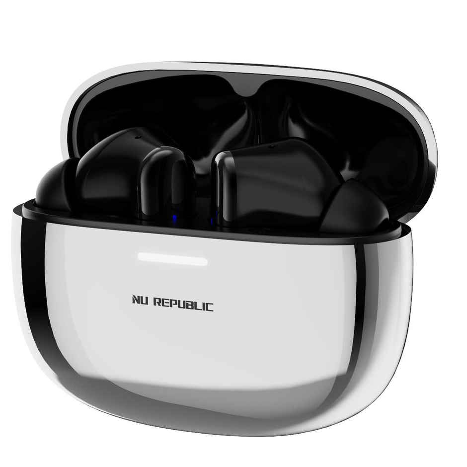 Nu Republic Epic X4 With 52 Hrs Playtime Tws Earbuds | Silver | Black