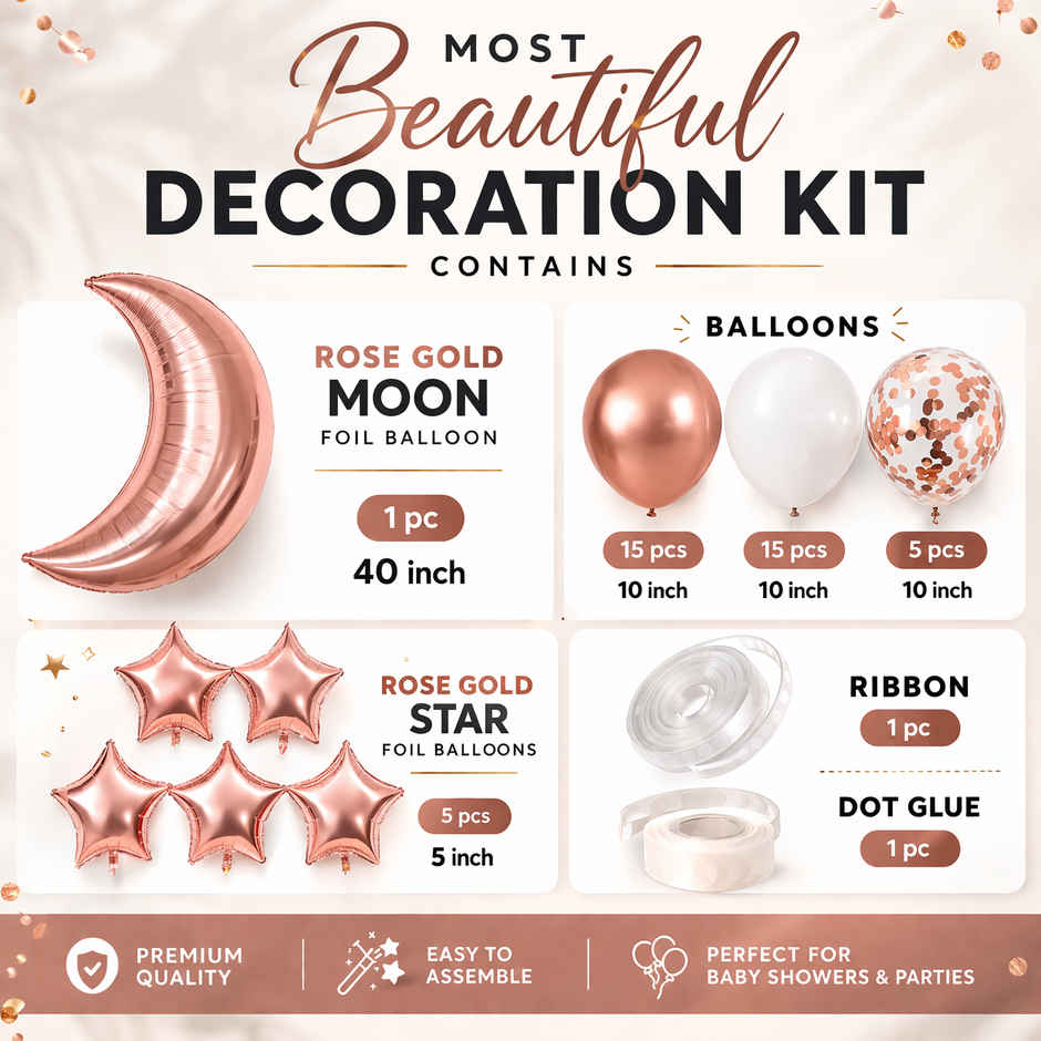 Party Decoration Combo Set for Kids Birthday | Baby Shower & Anniversary | BeyondLuv