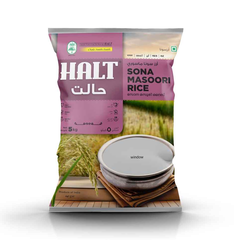 Halt Sona Masoori Rice | Raw