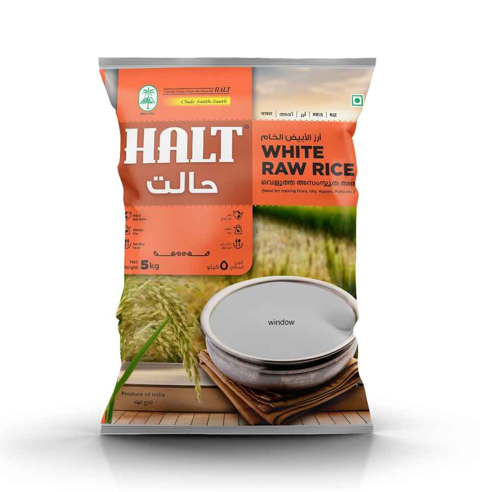 Halt White Raw Rice | Dosa-Appam-Putu