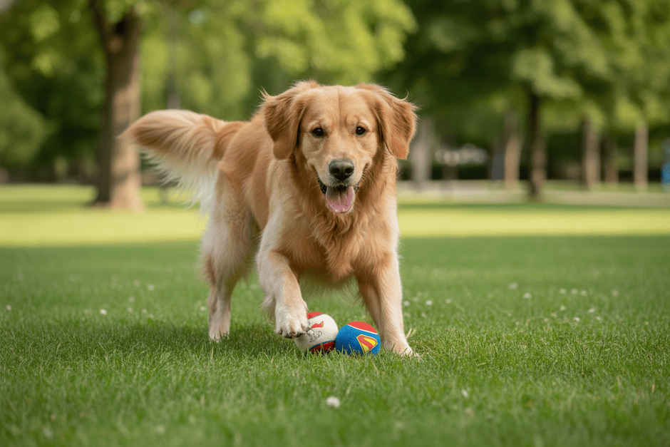 Warner Bros. Natural Rubber Tennis Ball Toy For Dog | Superman + Krypto