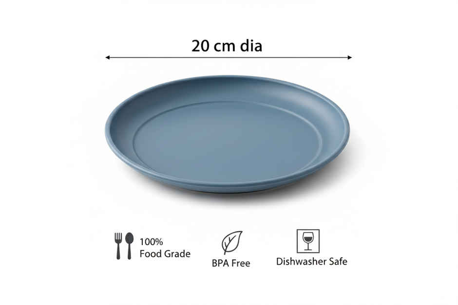 All Time Treats Plate | Set Of 6 (Colour May Vary)