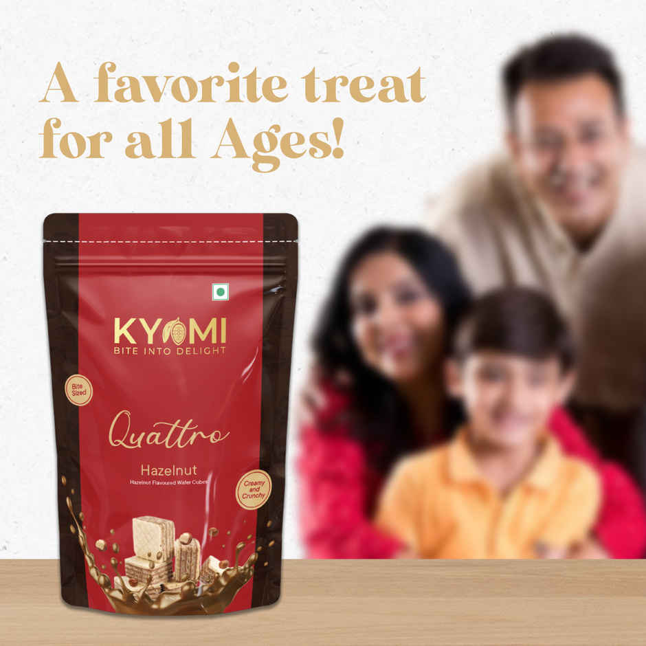 KYOMI Quattro Hazelnut Flavoured Wafer Cubes