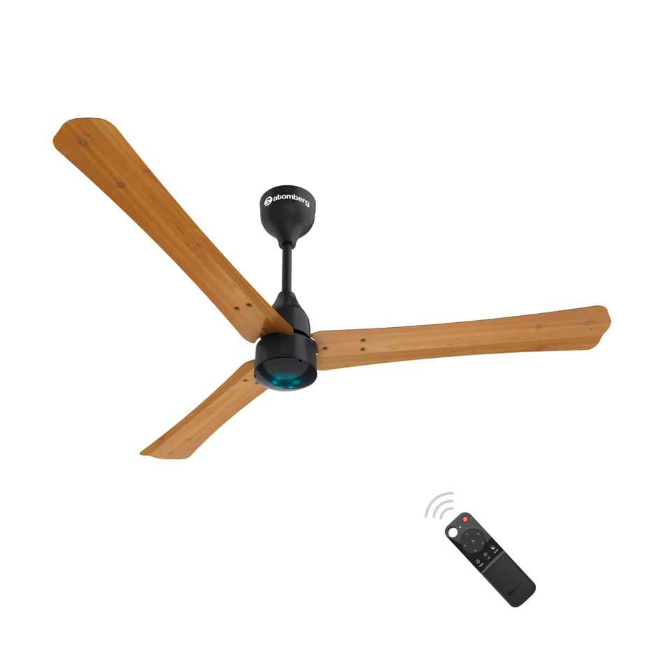 Atomberg Renesa Smart + BLDC Ceiling Fan, 1200mm, 28W, Remote Control, Energy Saving, Oak Wood