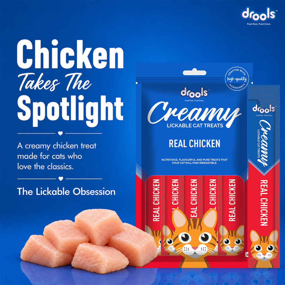 Drools Creamy Lickable Cat Treat - Real Chicken
