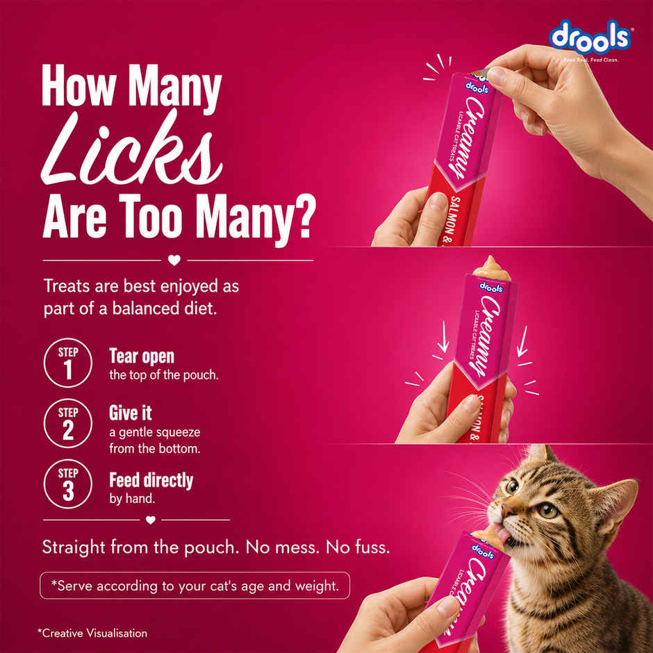 Drools Creamy Lickable Cat Treat - Salmon & Skipjack