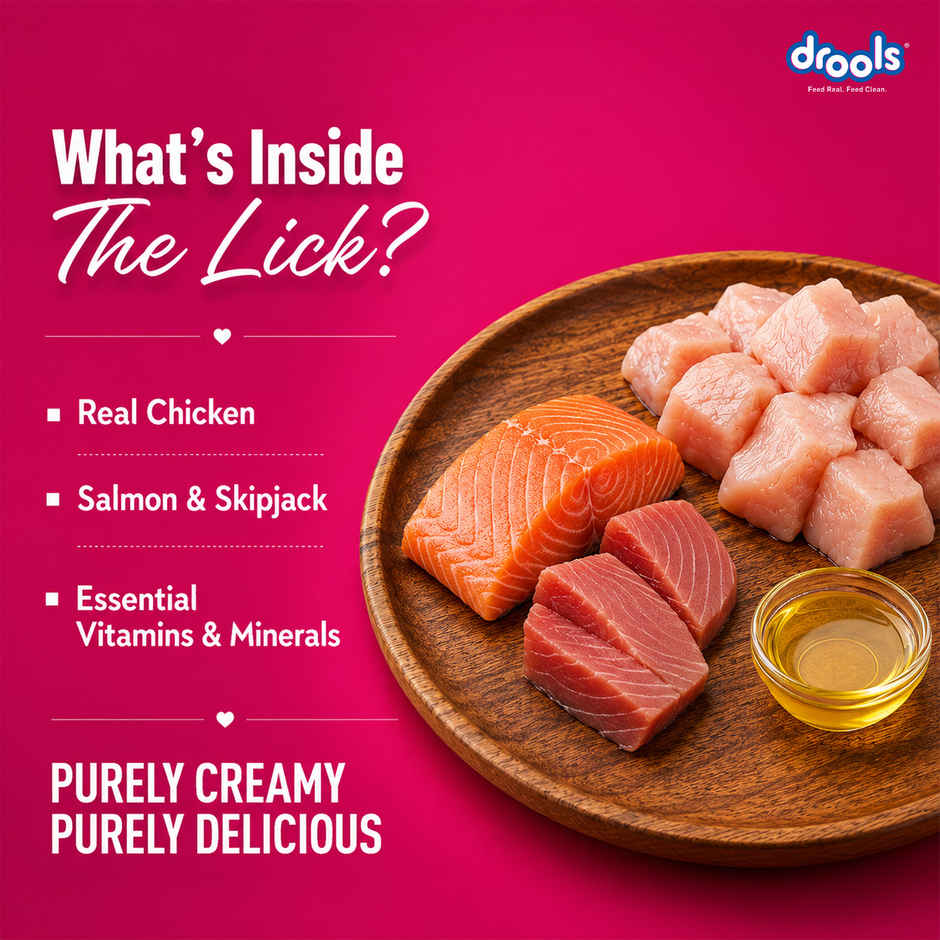 Drools Creamy Lickable Cat Treat - Salmon & Skipjack