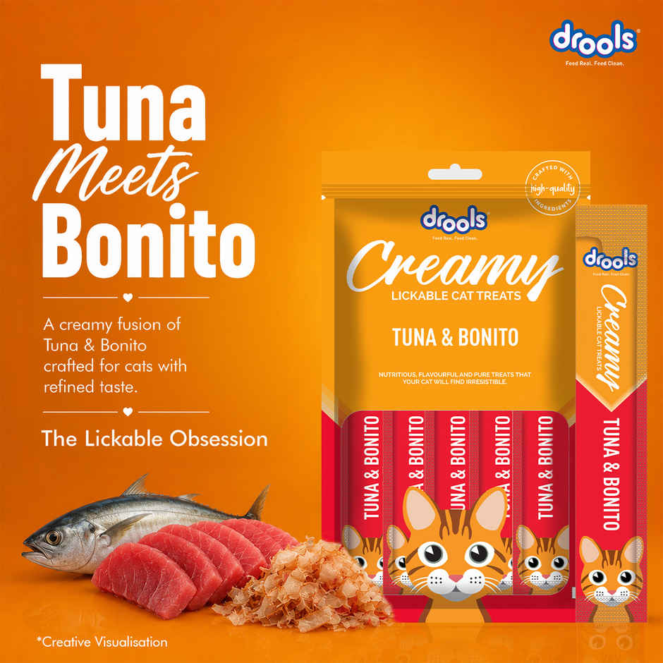 Drools Creamy Lickable Cat Treat - Tuna & Bonito