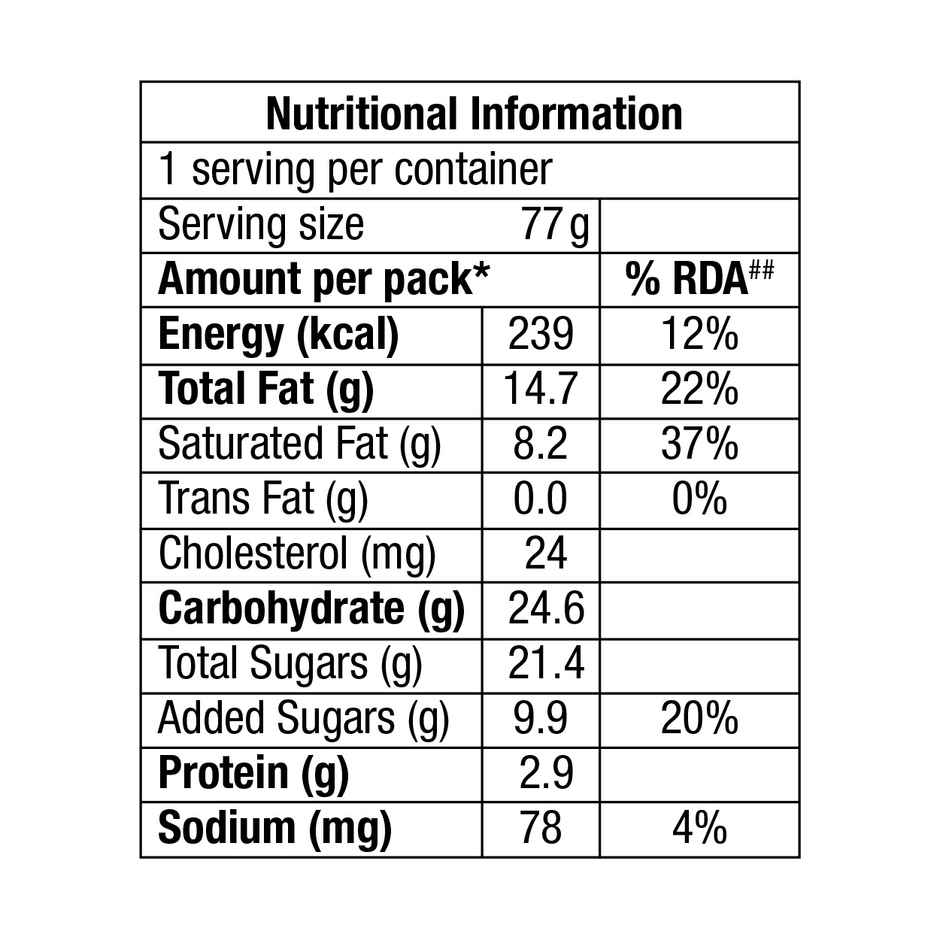 Amul Skyscoop Cookie Overload Icecream Cup