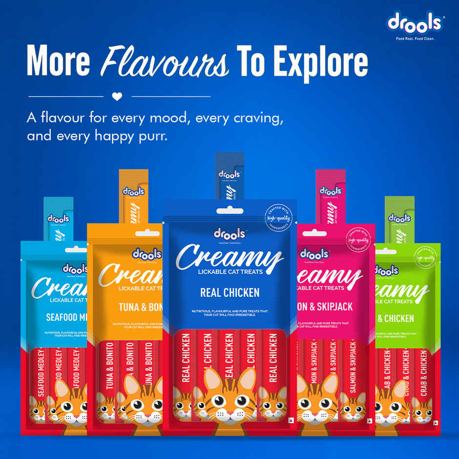 Drools Creamy Lickable Cat Treat - Real Chicken