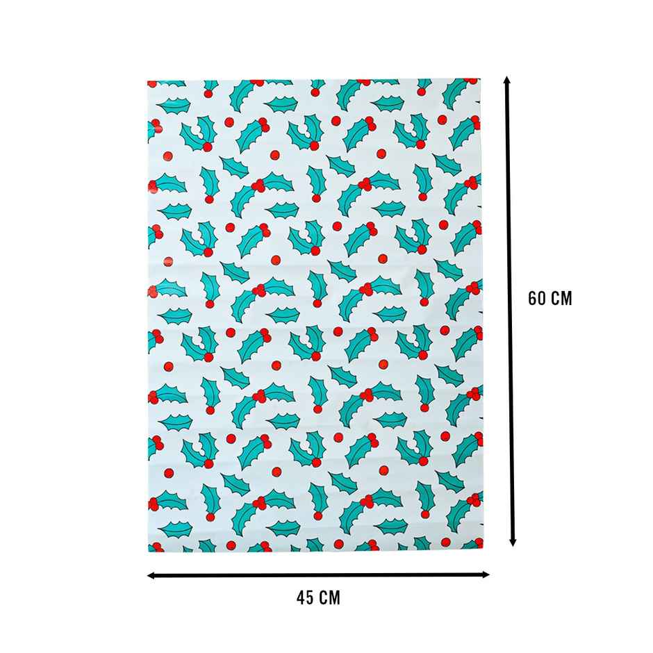 Mistletoe Leafs Wrapping Paper | Mad Over Print