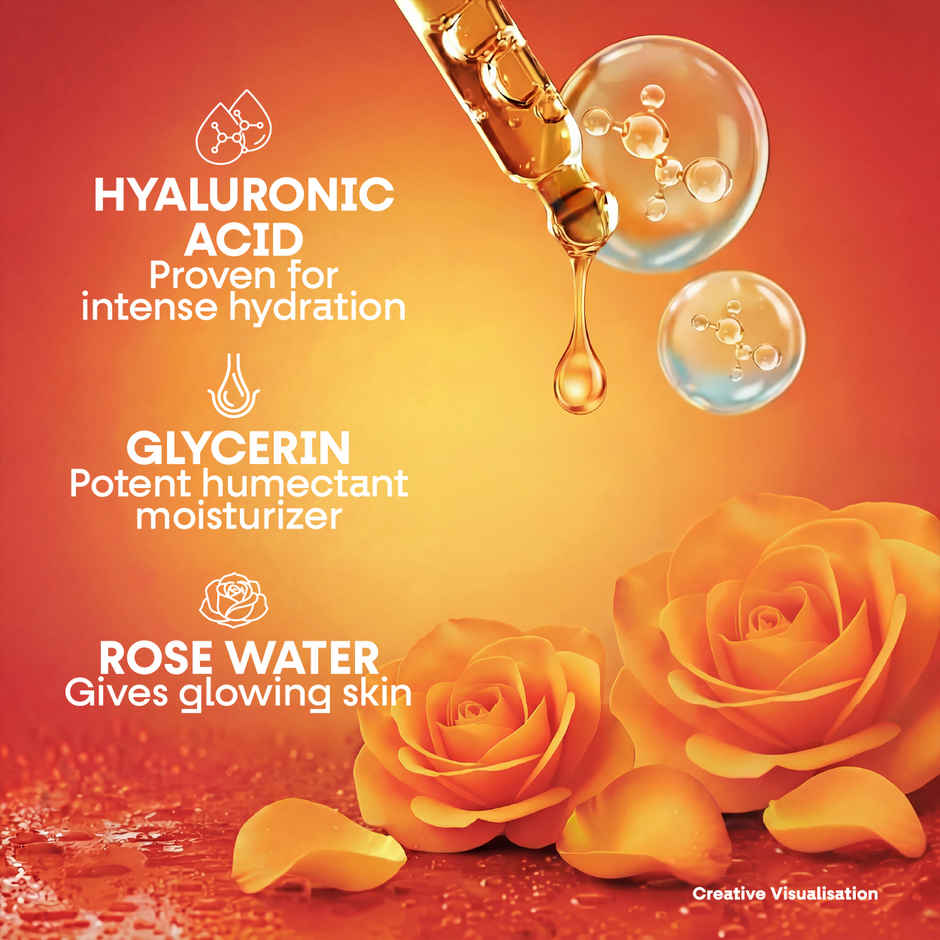 Vivel Hya Serum Body Wash Hyaluronic Acid, Glycerin and Rose Water daily Hydration Shower Gel