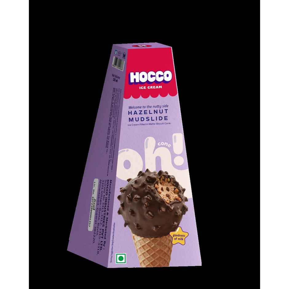 Hocco Hazelnut Mudslide Ice Cream Cone | Creamy & Indulgent