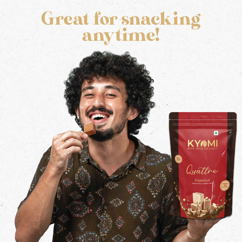KYOMI Quattro Hazelnut Flavoured Wafer Cubes