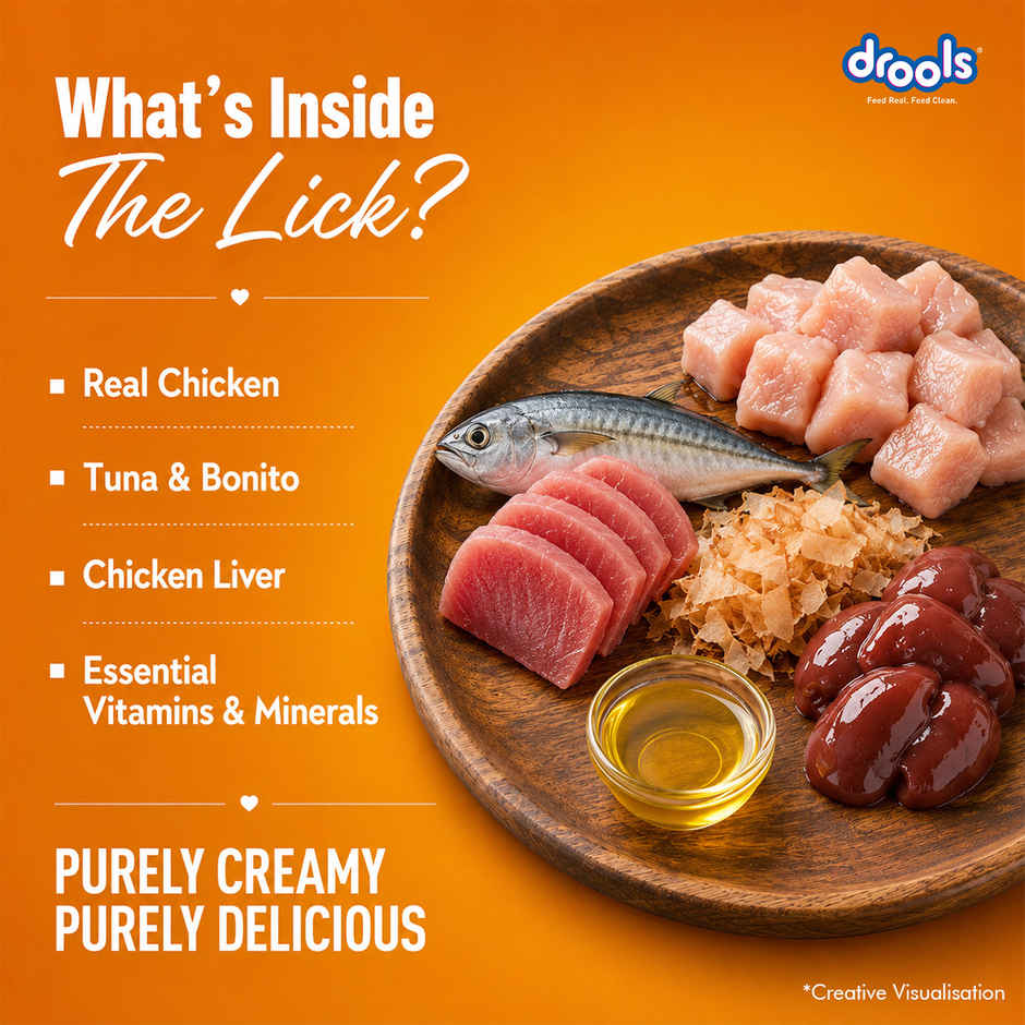 Drools Creamy Lickable Cat Treat - Tuna & Bonito