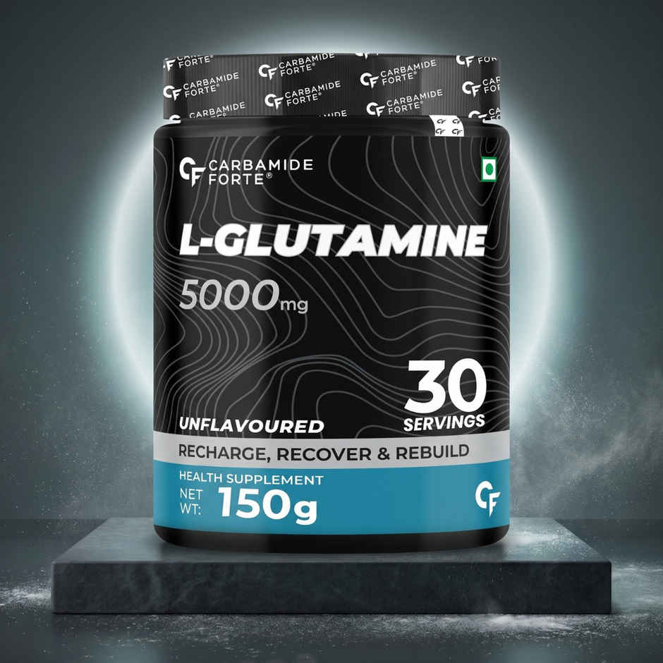 Carbamide Forte L Glutamine Supplement for Men | L Glutamine Powder 5000mg | Glutamine Supplement