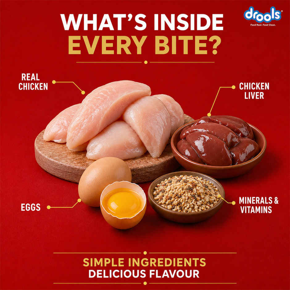 Drools Puppy Wet Dog Food - Real Chicken And Chicken Liver Chunks In Gravy