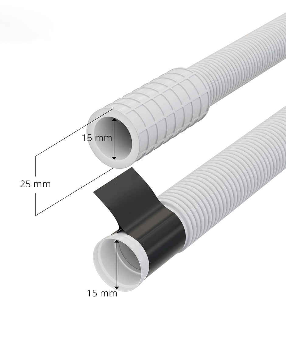 Daluci Washing Machine Inlet Pipe | Hose for Semi-Automatic Machines | White - 2 m