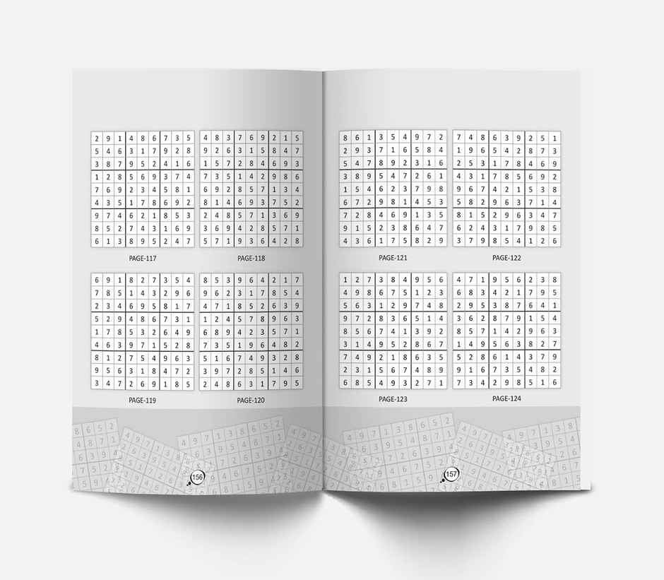 Sudoku - Brain Games for Smart Minds Level 2 Medium - Brain Booster Puzzles for Kids, 120+ Fun Game