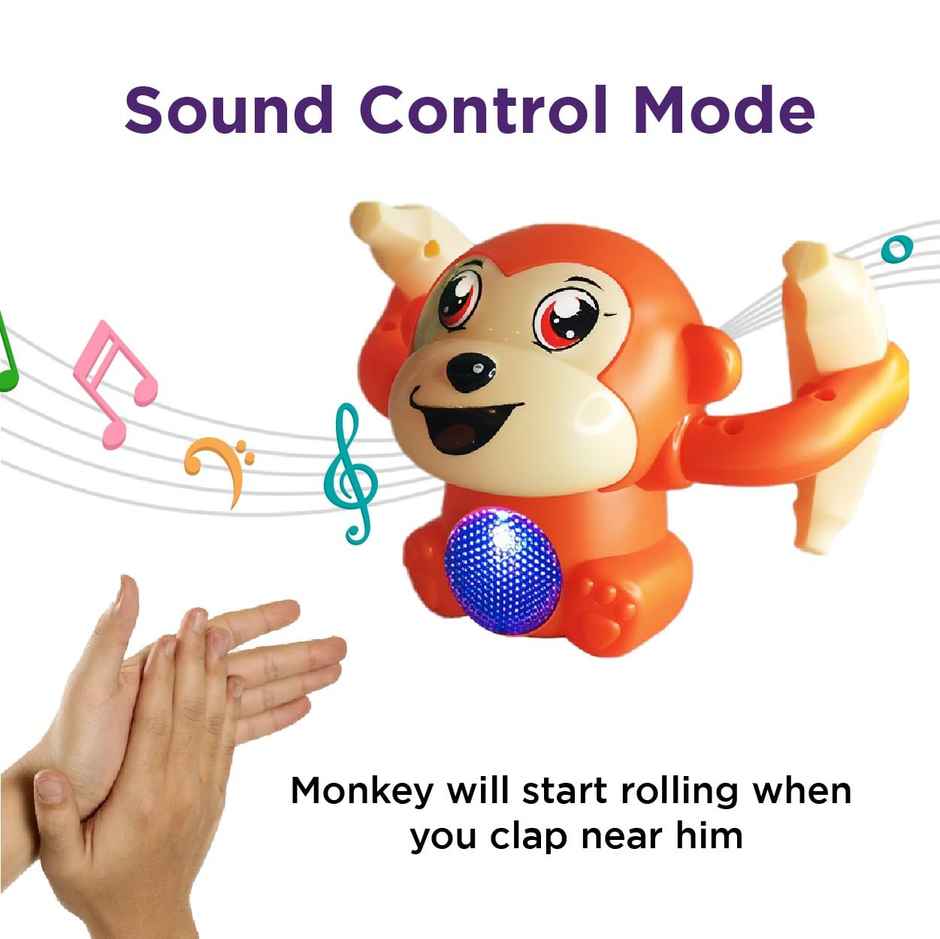 PlayMagic The Original Musical Rolling Monkey