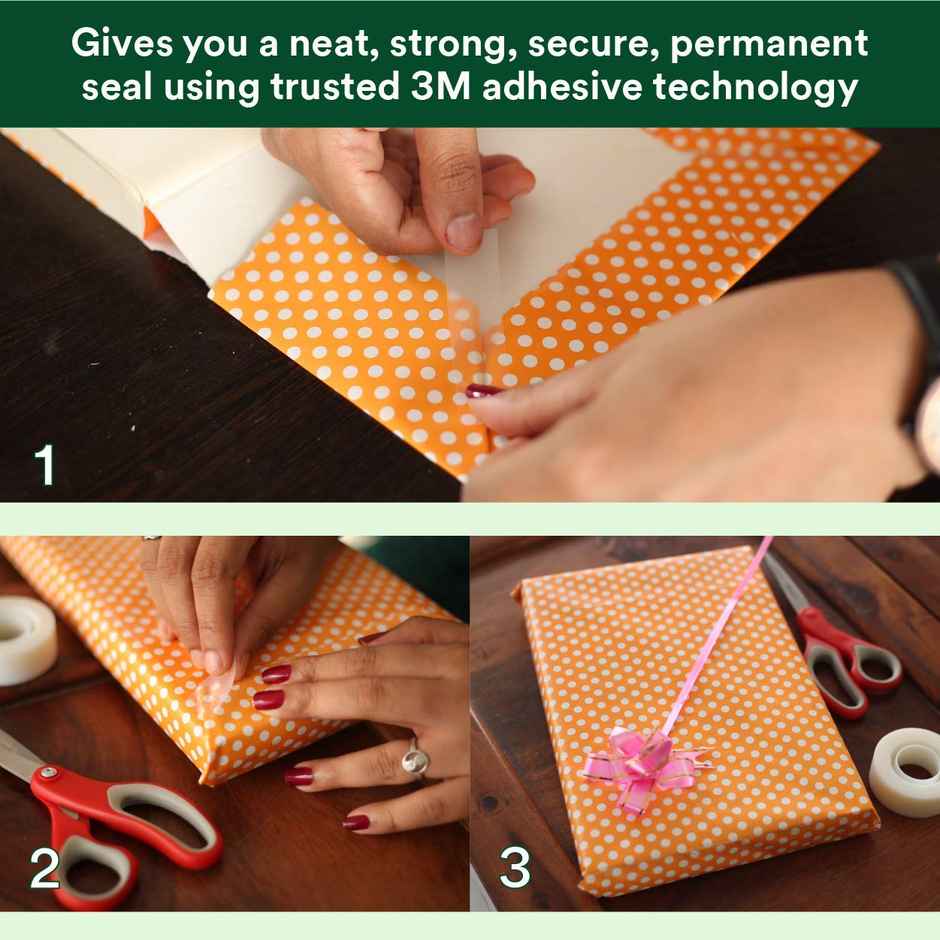 Scotch Magic Tape - Paper White Adhesive Tape | 19 mm x 32.9 mm