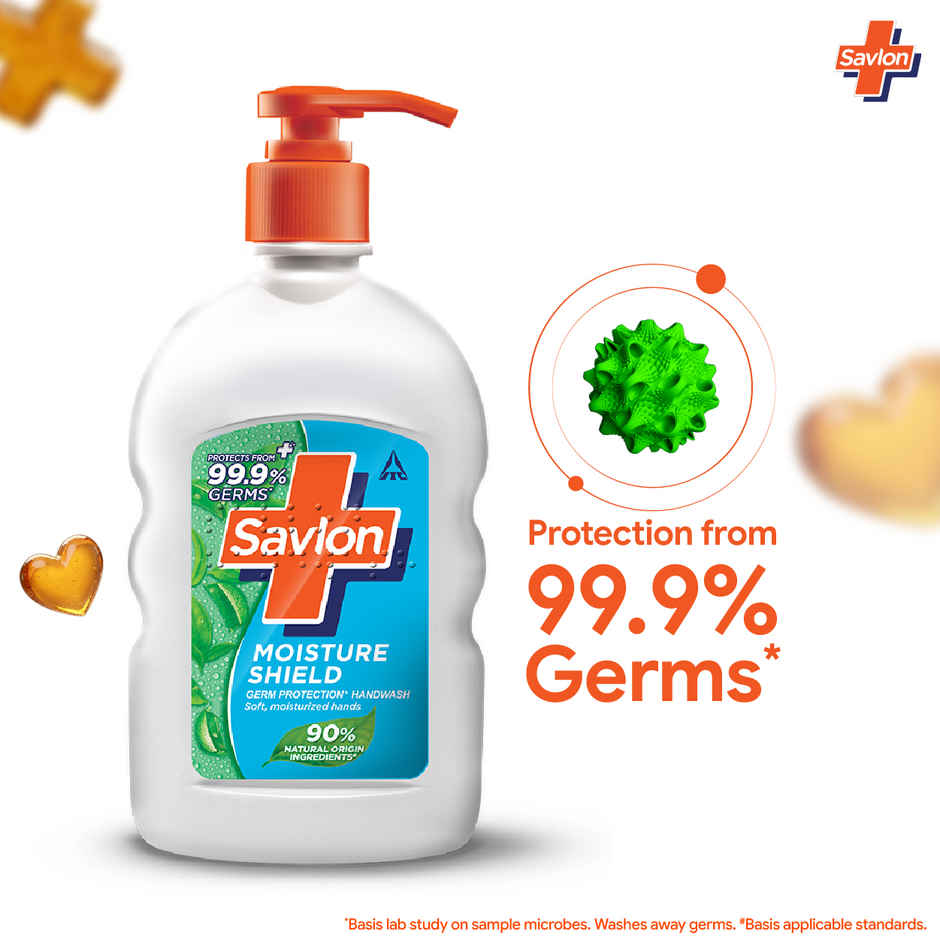 Savlon Moisture Shield Germ Protection Hand Wash (200ml) & Savlon Moisture Shield Germ Protection Hand Wash (650ml) Combo