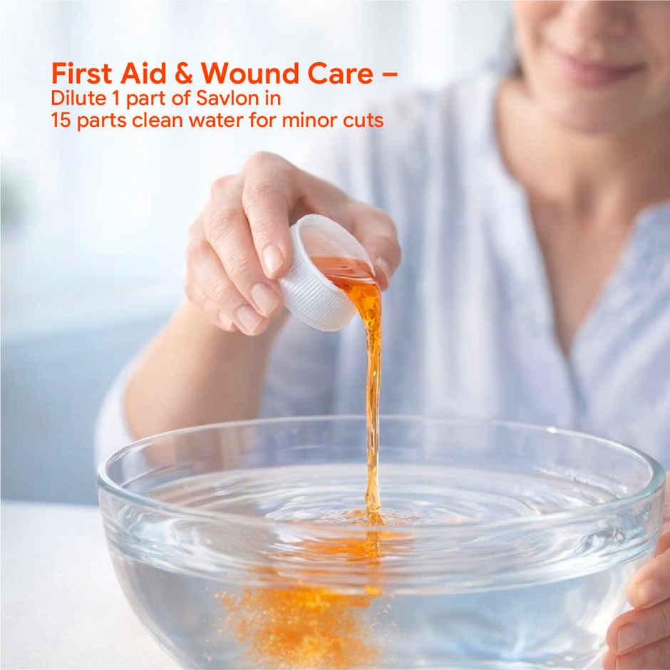 Savlon Antiseptic Liquid | For Cuts, Bathing, Shaving, Laundry Disinfection