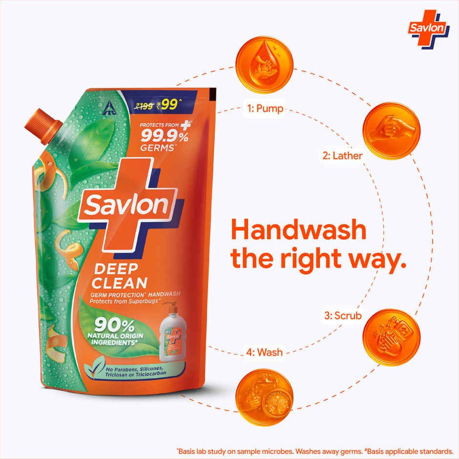 Savlon Deep Clean Liquid Handwash Refill Pouch