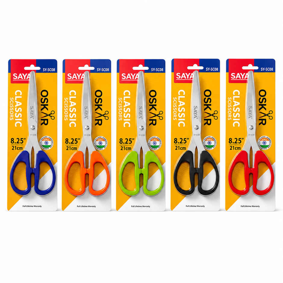 Saya Stainless Steel Scissors 8.25 inch | Precision Cutting Shears for Home & Office