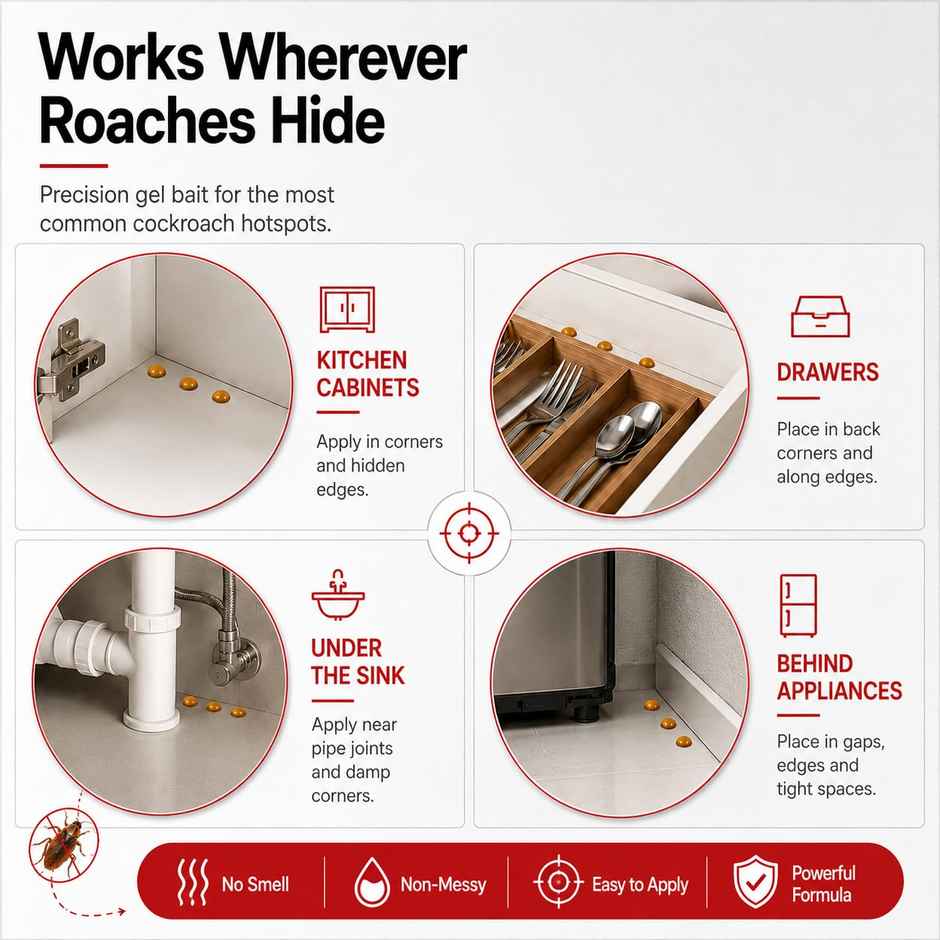 Good Morning Anti Roach Cockroach Killer Paste - 45 Grams