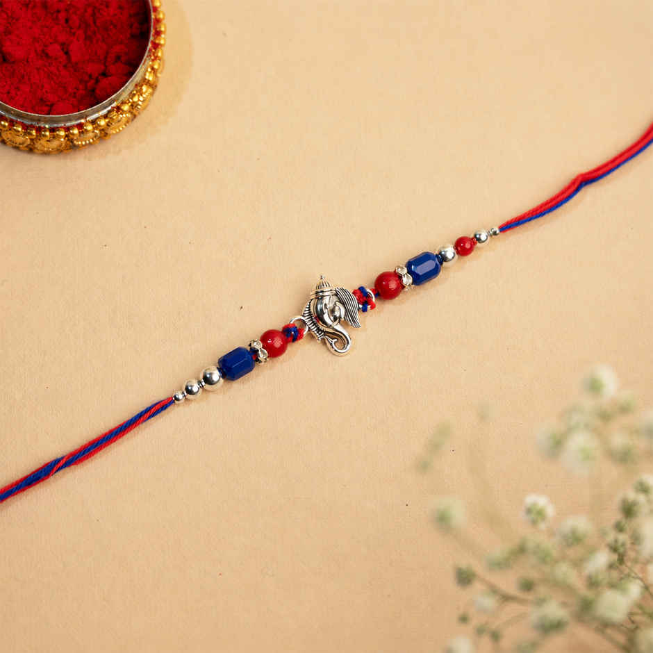 Rakhi for Brother | Lord Ganesh | Religious | Pack of 1 | Shree Rakhi