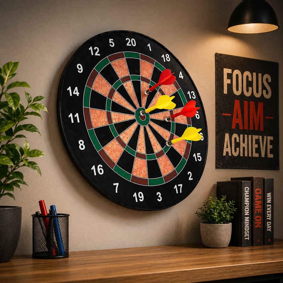 Fablue Magnetic Dart Plastic Board Game for Kids with 4 Darts