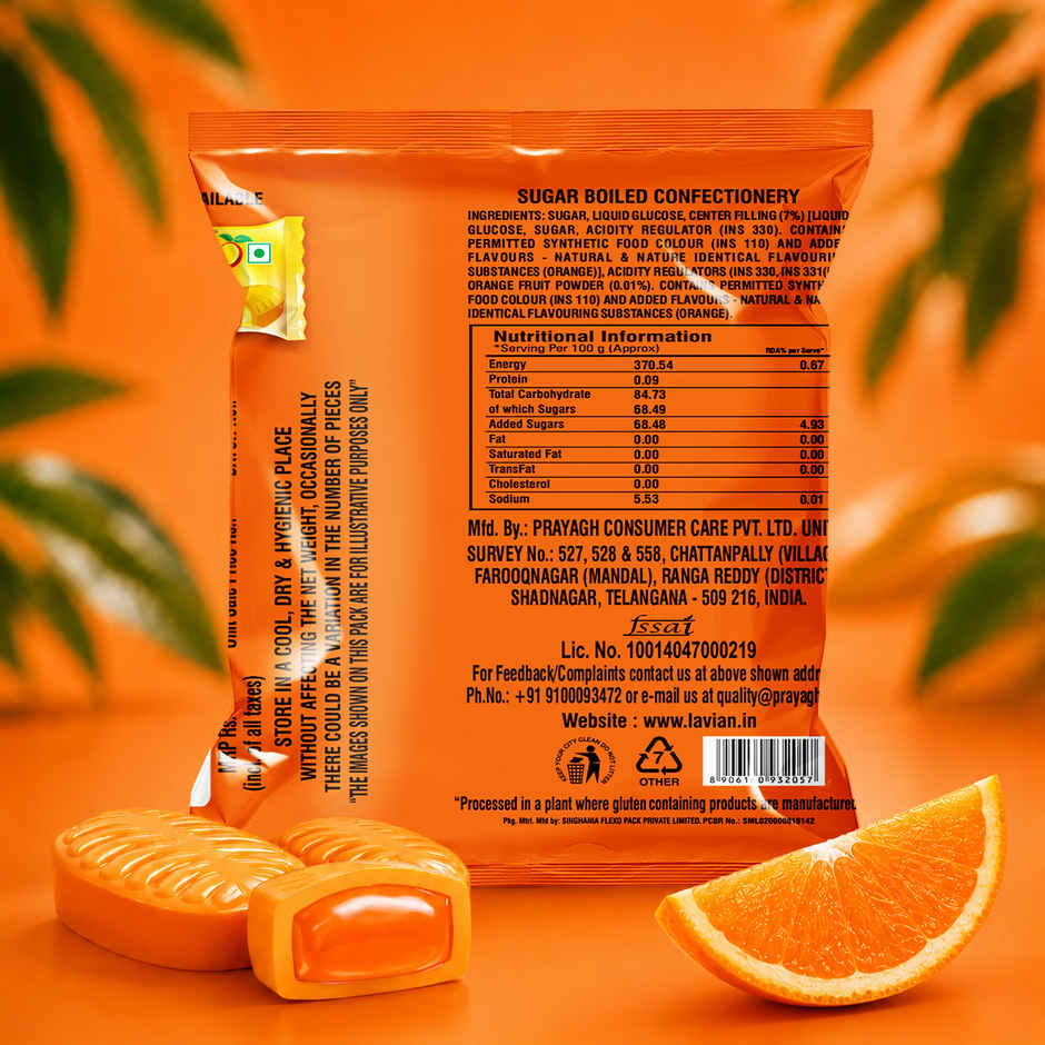 Lavian Center filled Candy Orange