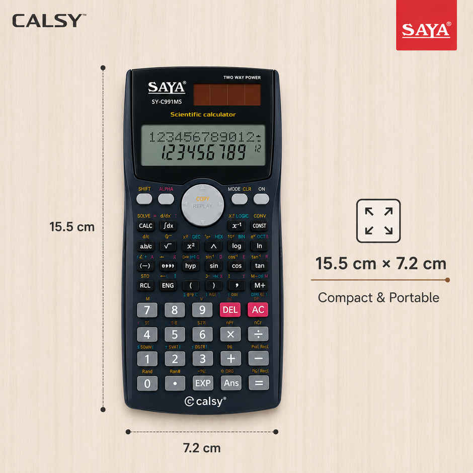 Saya Calsy Scientific Calculator SY-C991MS | 401 Functions for Math, Science & Engineering