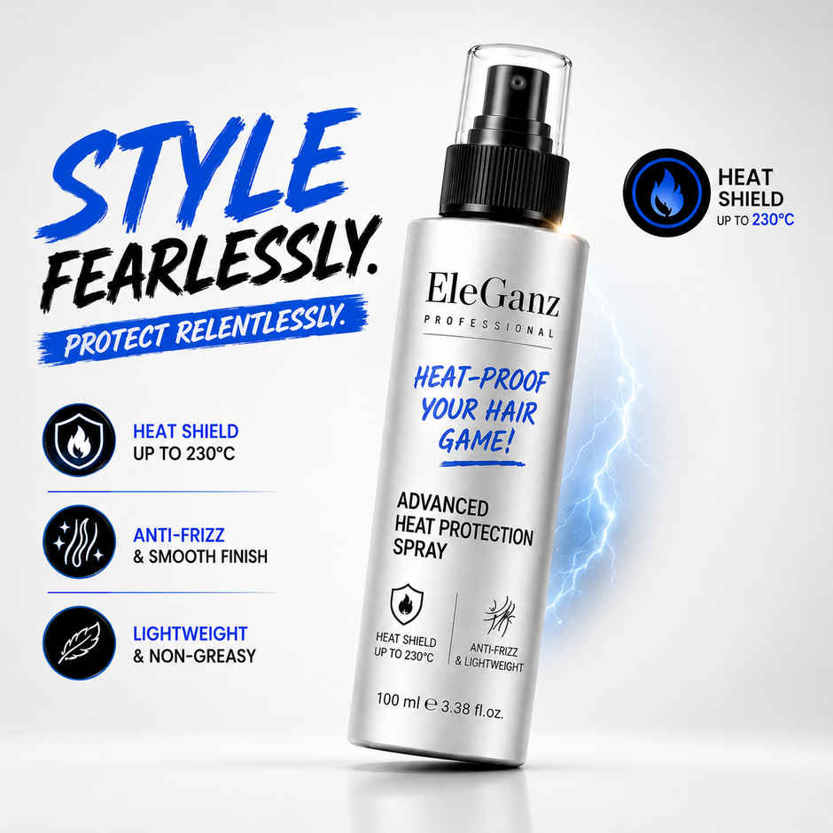 EleGanz Professional Advanced Heat Protection Spray with 24hr Frizz Control & Strength Repair