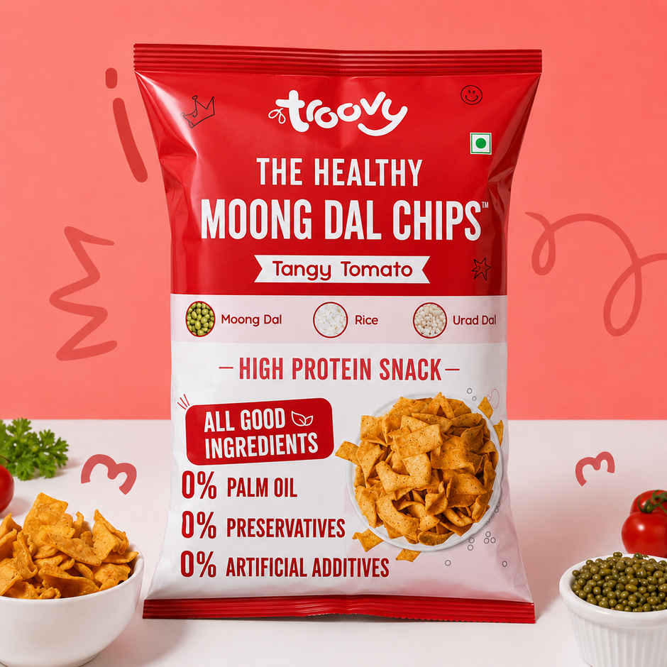 Troovy High Protein Moong Dal Chips | No Palm Oil