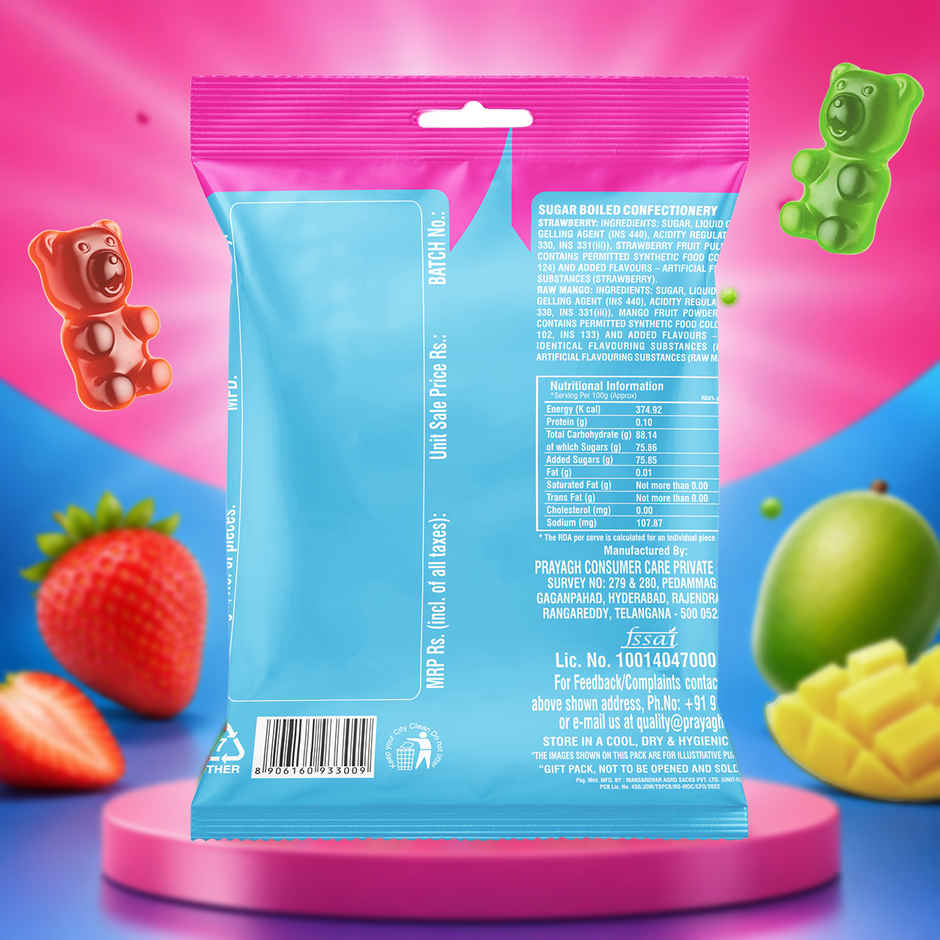 Lavian Exotique Jellytos Bears | Chewy & Fruity Candy
