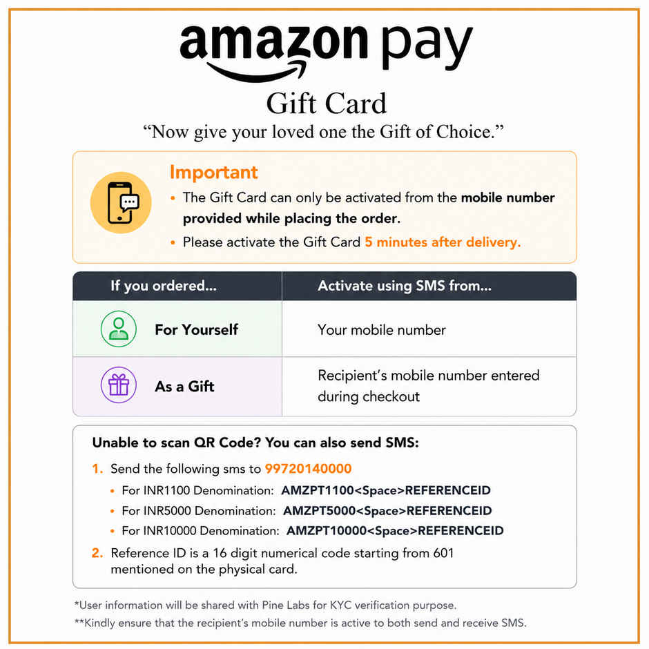 Amazon Pay Gift Card Black Box - 1000
